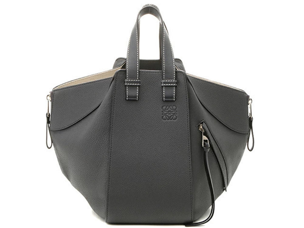 Loewe 2way Shoulder Bag Hammock calfskin gray